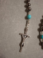 Teal and Black Rosary