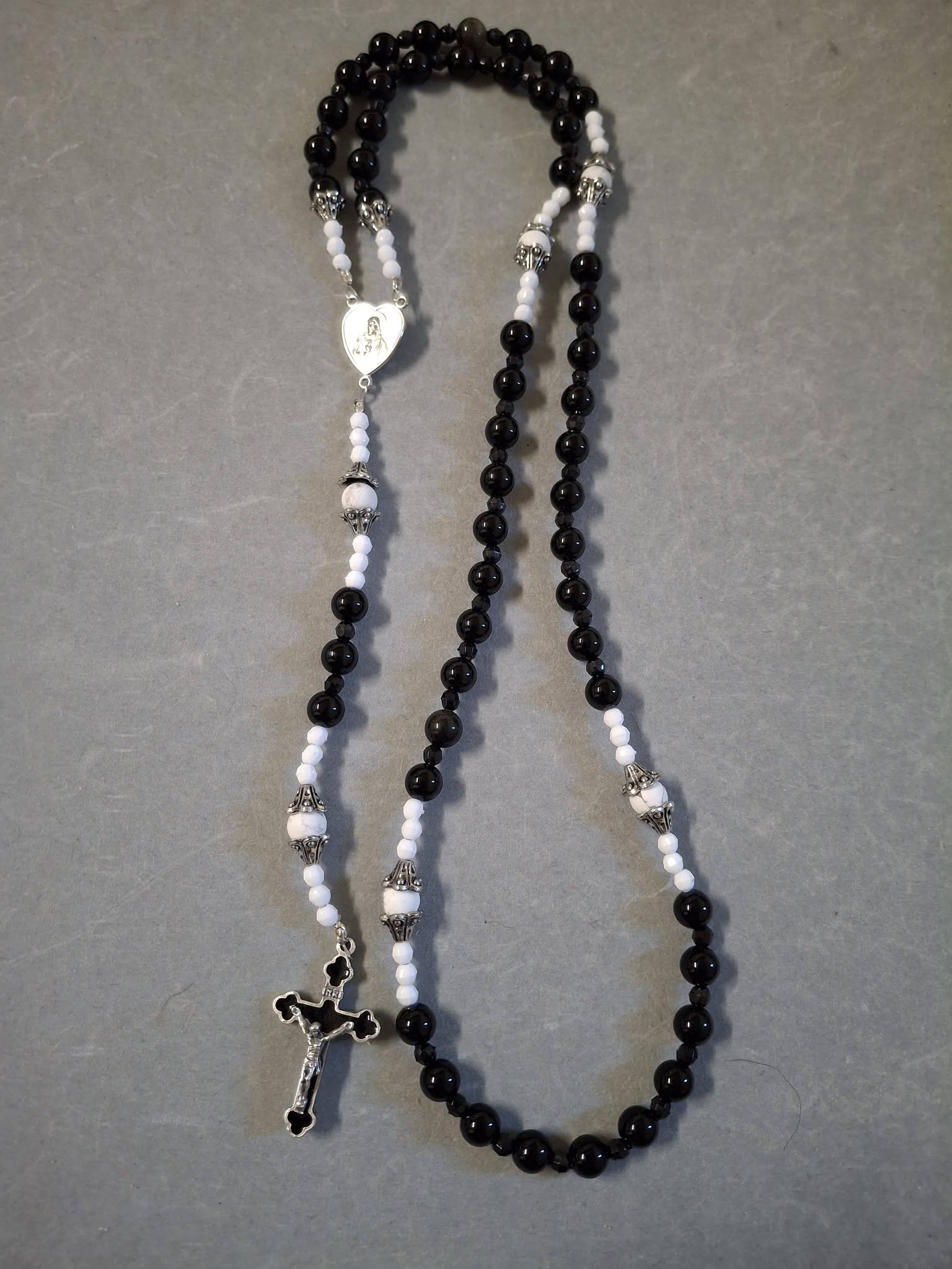 Red and White Rosary